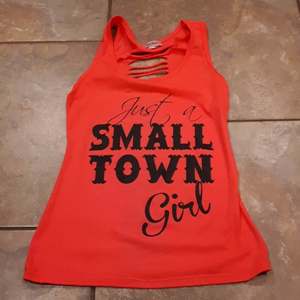 Hot pink and black tank